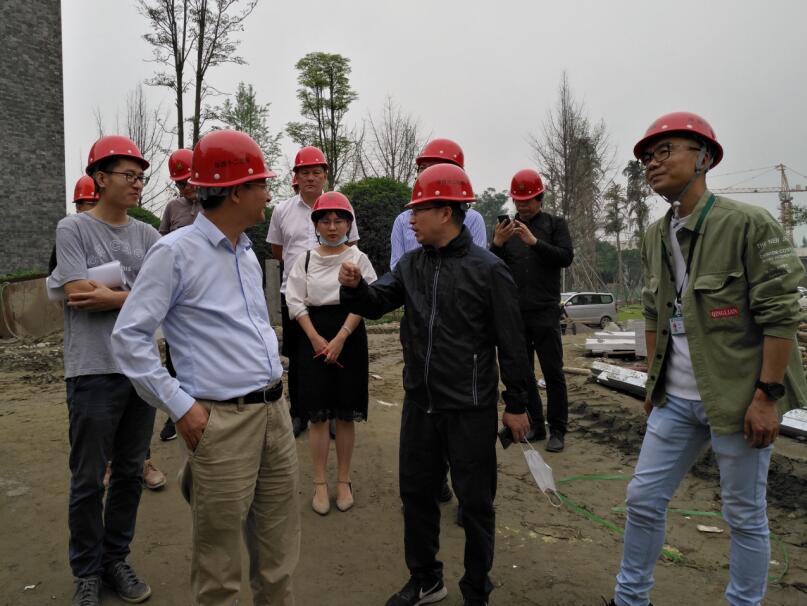 菲律宾亚星公司集团领导检查金牛宾馆工程推进工作